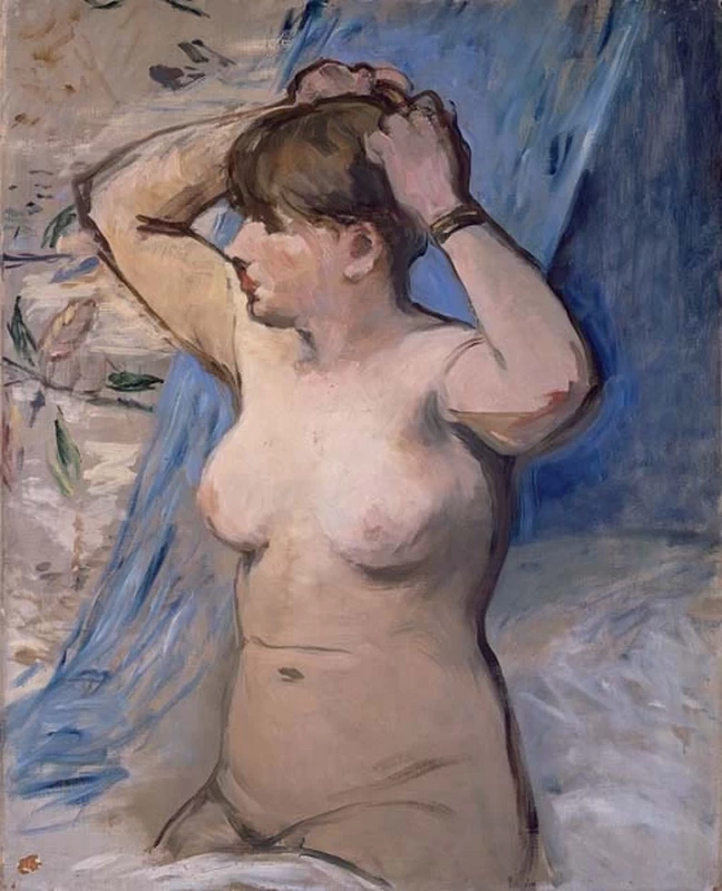   95-Édouard Manet, Donna nuda che si pettina i capelli, 1879